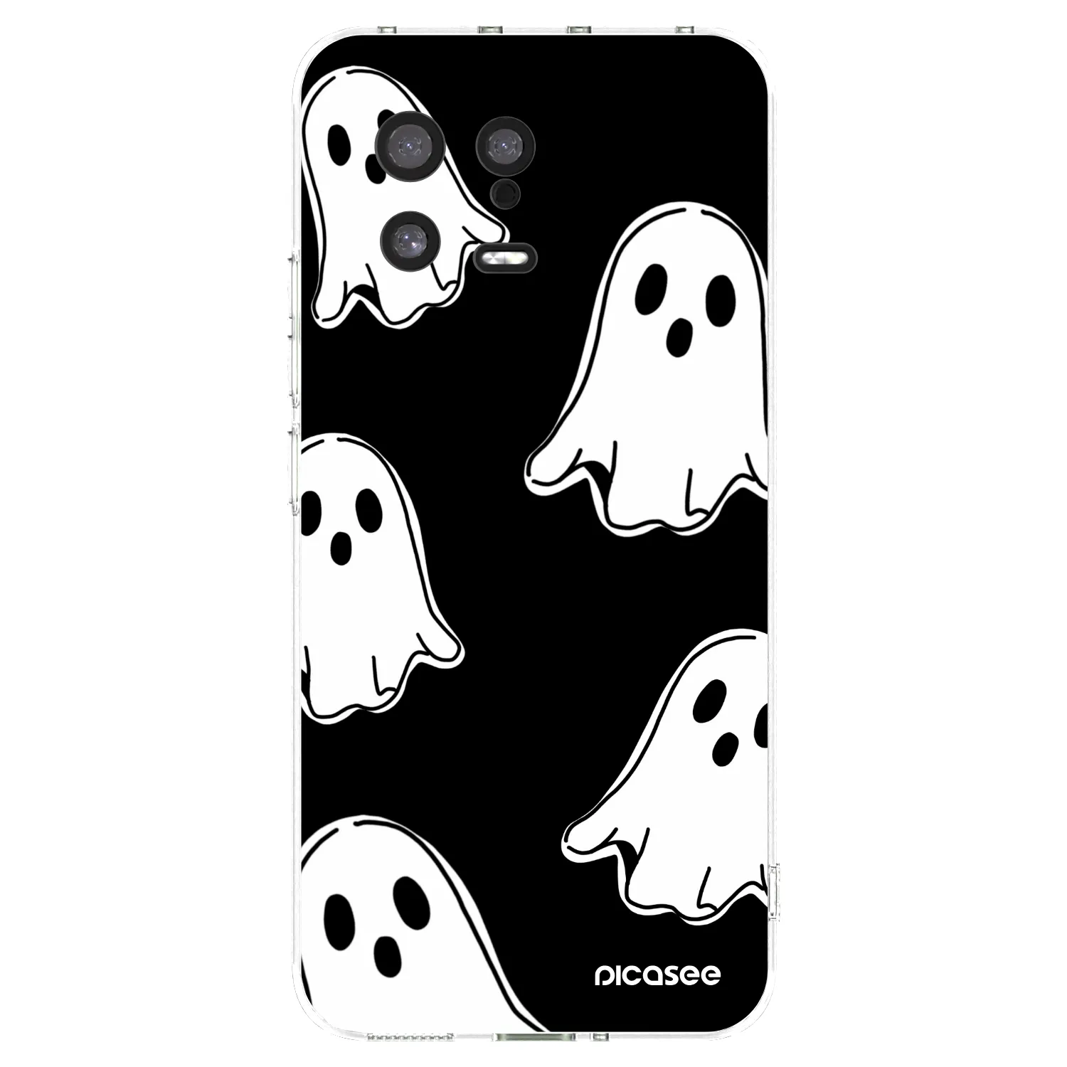Picasee Xiaomi 13 Hülle - Transparentes Silikon - Black ghosts