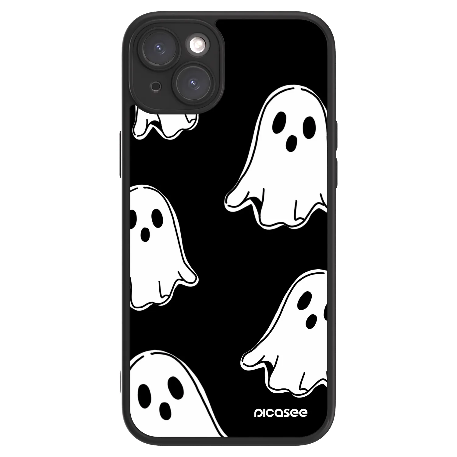 Picasee ULTIMATE CASE für Apple iPhone 15 Plus - Black ghosts