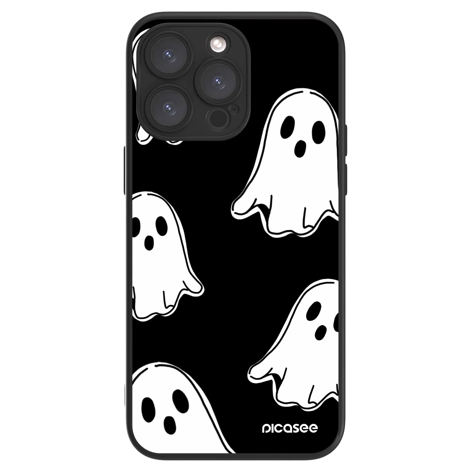 Picasee ULTIMATE CASE MagSafe für Apple iPhone 15 Pro Max - Black ghosts