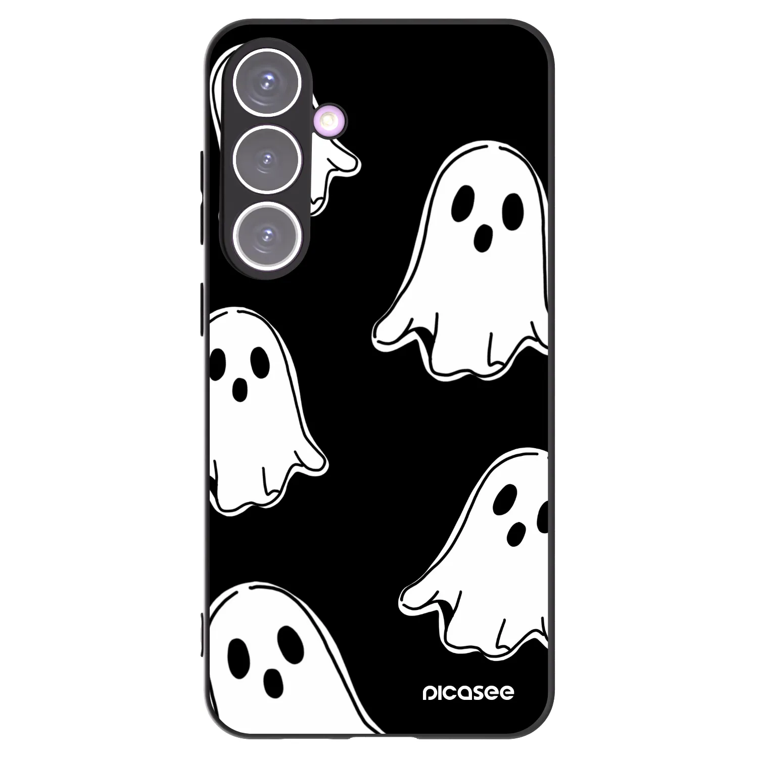 Picasee Samsung Galaxy S24+ S926B 5G Hülle - Schwarzes Silikon - Black ghosts