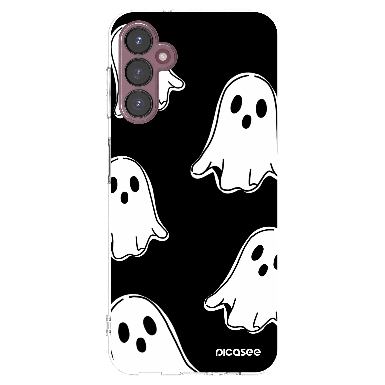 Picasee Samsung Galaxy A05s A057G Hülle - Transparentes Silikon - Black ghosts