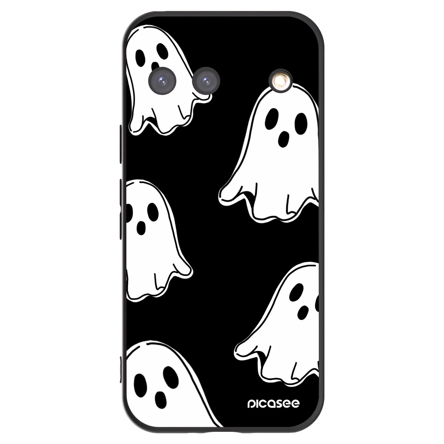 Picasee Google Pixel 9 Hülle - Schwarzes Silikon - Black ghosts