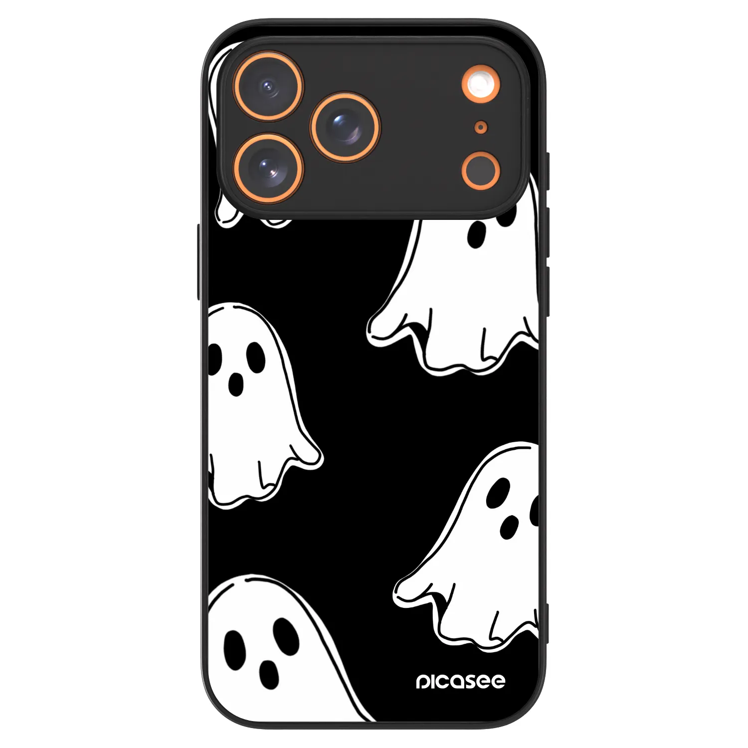 Picasee ULTIMATE CASE MagSafe für Apple iPhone 17 Pro Max - Black ghosts