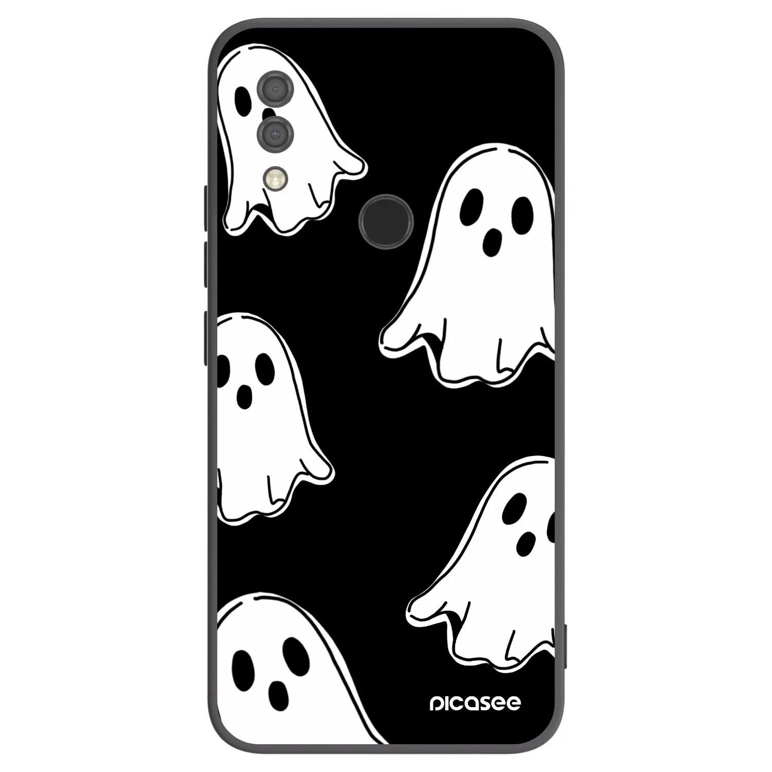 Picasee Xiaomi Redmi 7 Hülle - Schwarzes Silikon - Black ghosts
