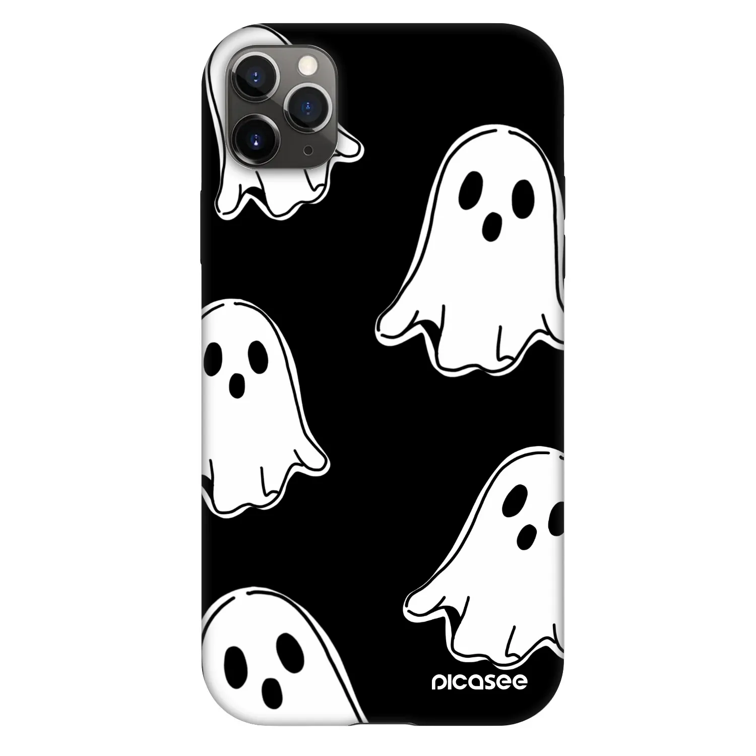 Picasee Fashion Case für Apple iPhone 11 Pro Max - Black ghosts