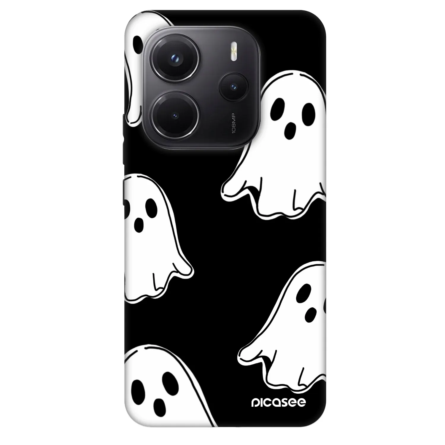 Picasee Fashion Case für Xiaomi Redmi Note 14 5G - Black ghosts