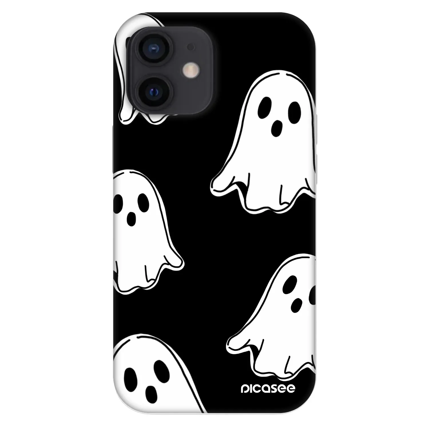 Picasee Fashion Case für Apple iPhone 12 mini - Black ghosts