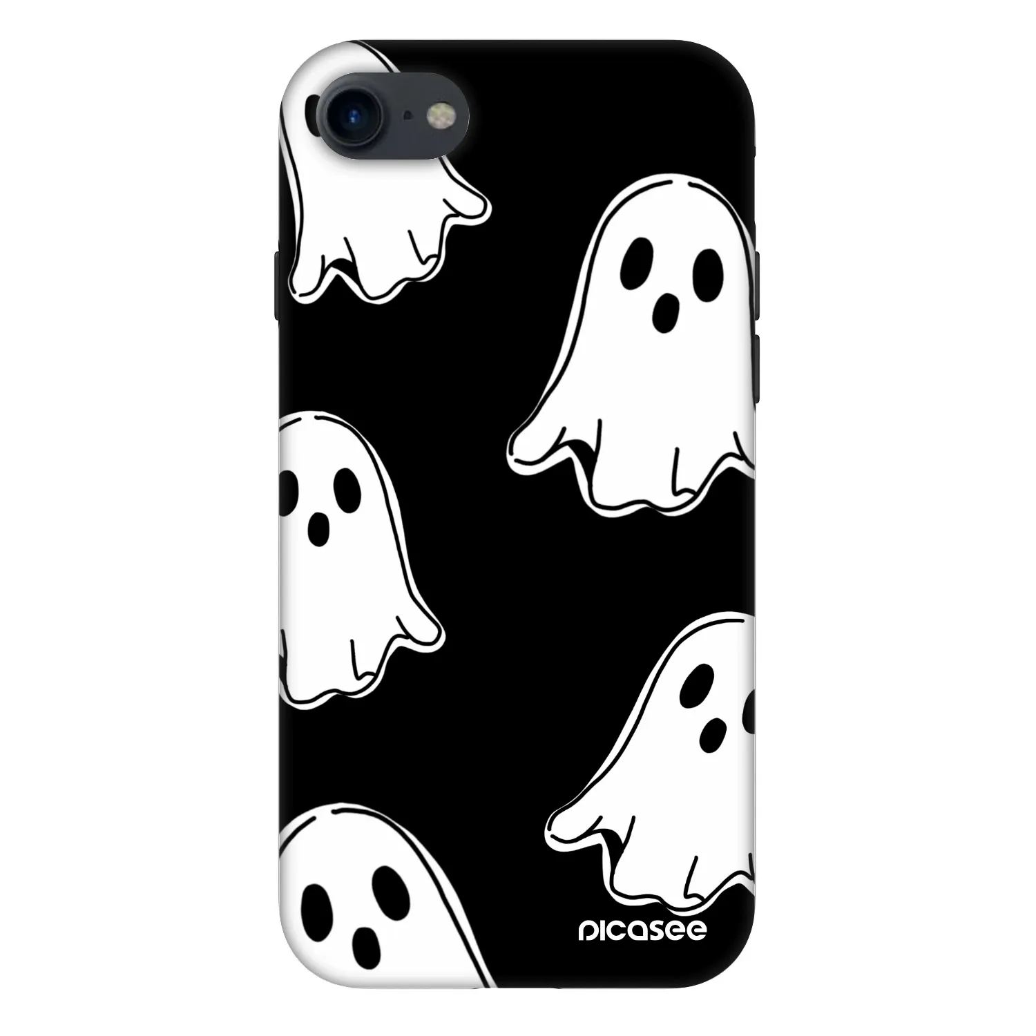 Picasee Fashion Case für Apple iPhone 7 - Black ghosts