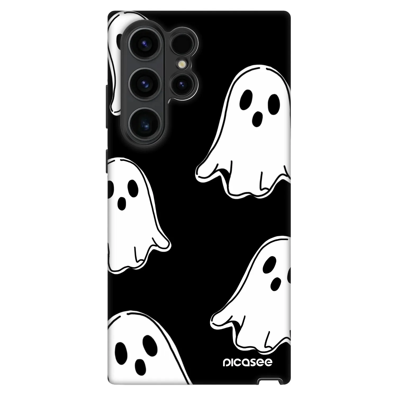 Picasee Fashion Case für Samsung Galaxy S23 Ultra 5G - Black ghosts
