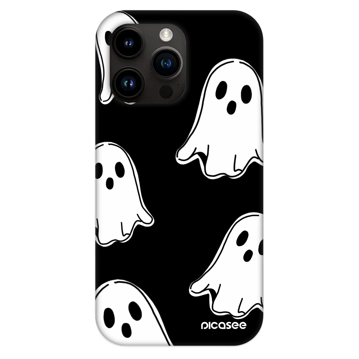Picasee Fashion Case MagSafe für Apple iPhone 13 Pro - Black ghosts