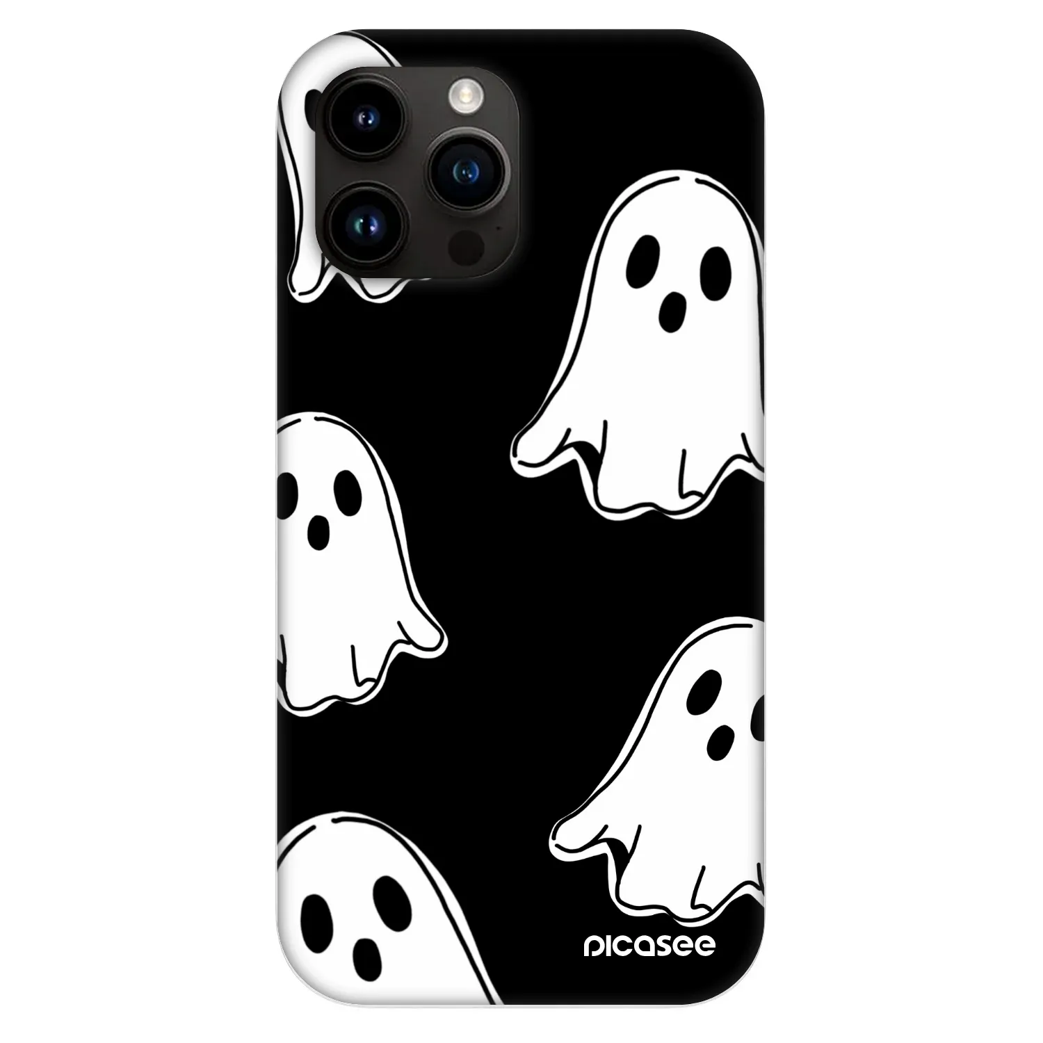 Picasee Fashion Case MagSafe für Apple iPhone 13 Pro Max - Black ghosts