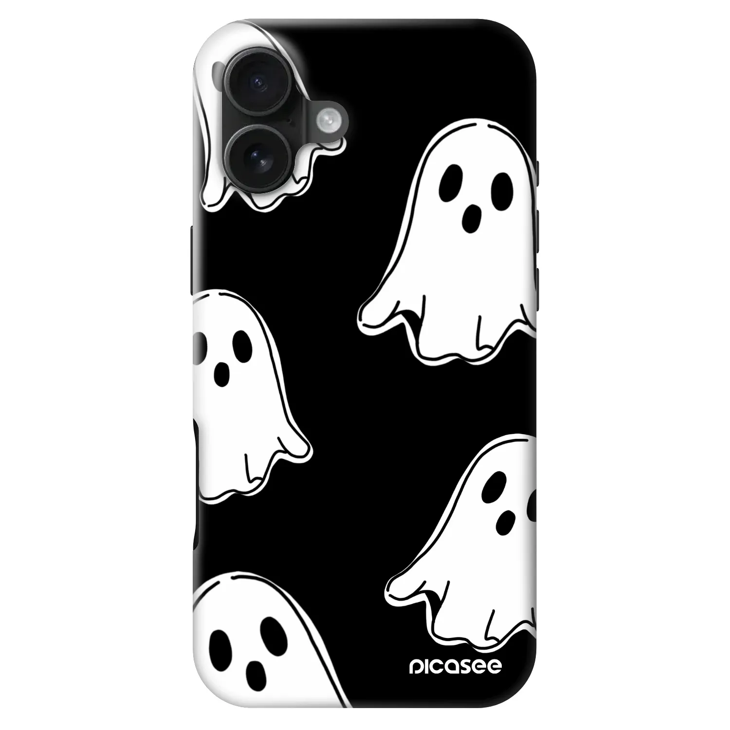 Picasee Fashion Case MagSafe für Apple iPhone 16 Plus - Black ghosts