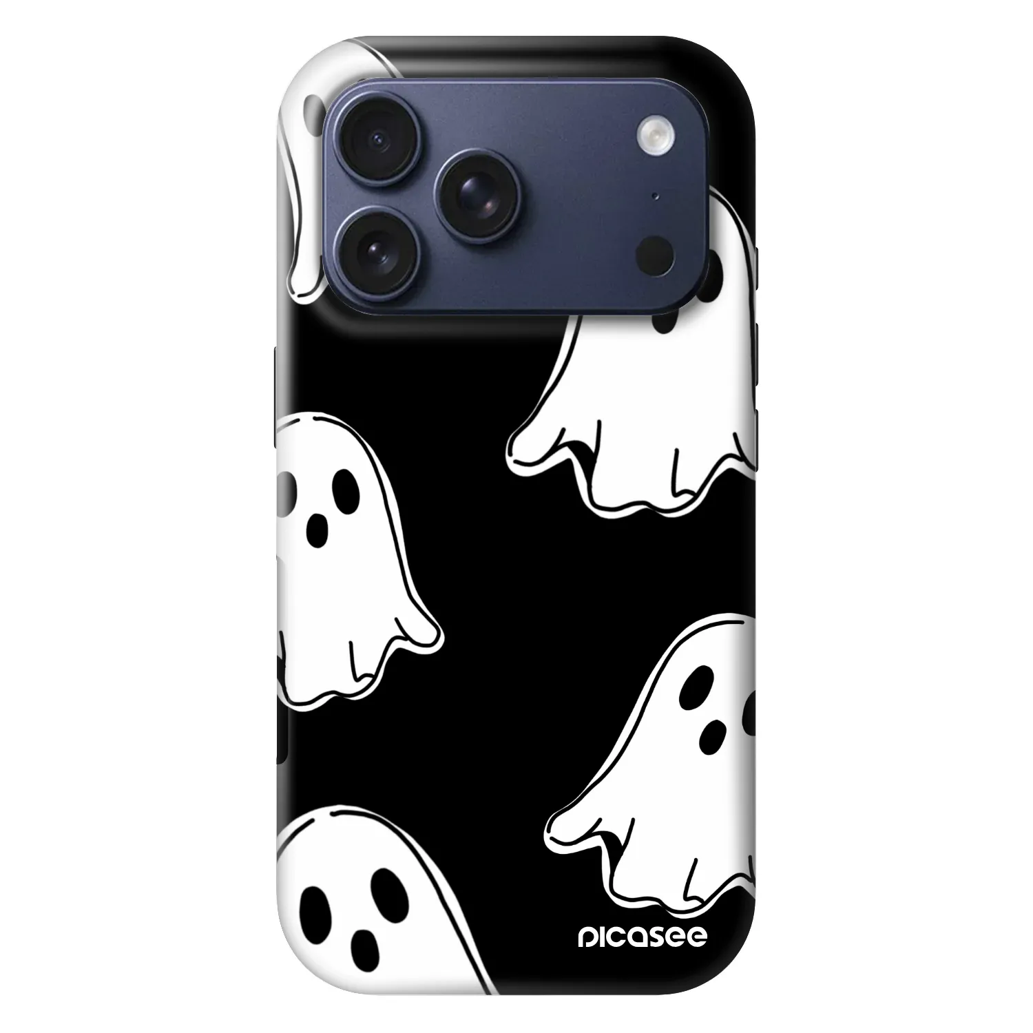 Picasee Fashion Case MagSafe für Apple iPhone 17 Pro - Black ghosts