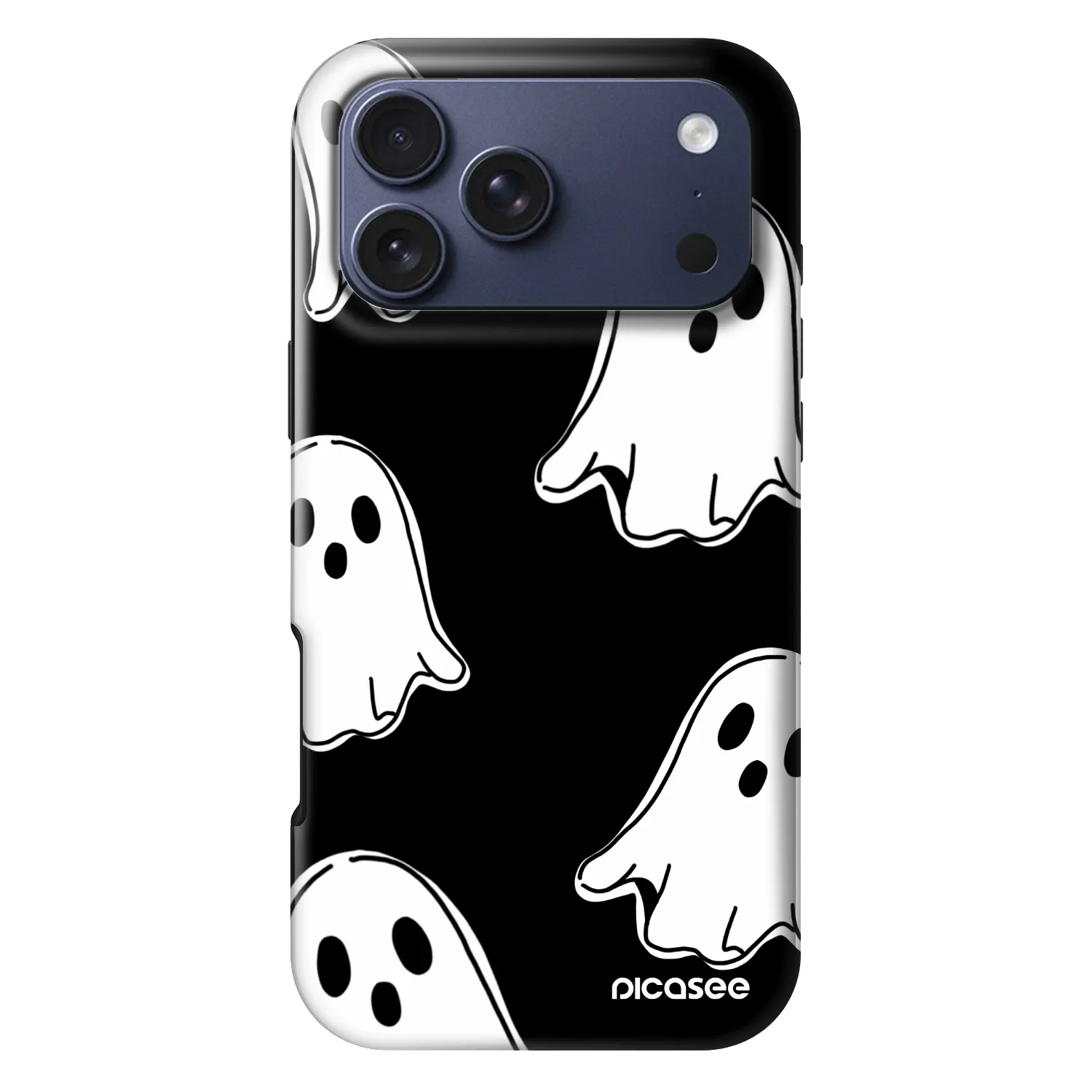 Picasee Fashion Case MagSafe für Apple iPhone 17 Pro Max - Black ghosts