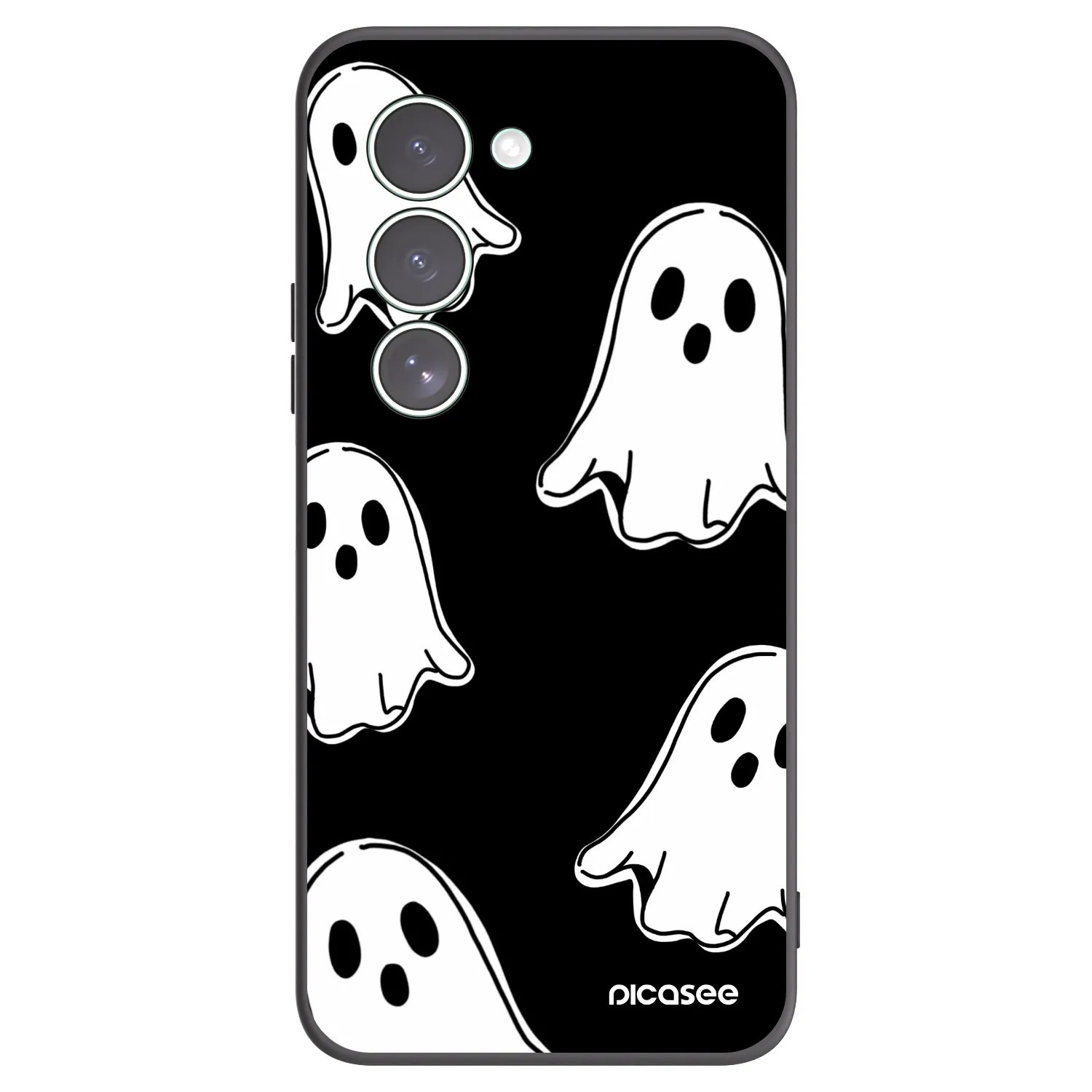 Picasee Xiaomi Redmi 15 5G Hülle - Schwarzes Silikon - Black ghosts