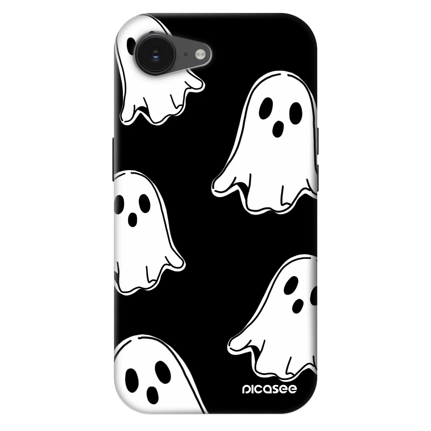 Picasee Fashion Case MagSafe für Apple iPhone 17e - Black ghosts