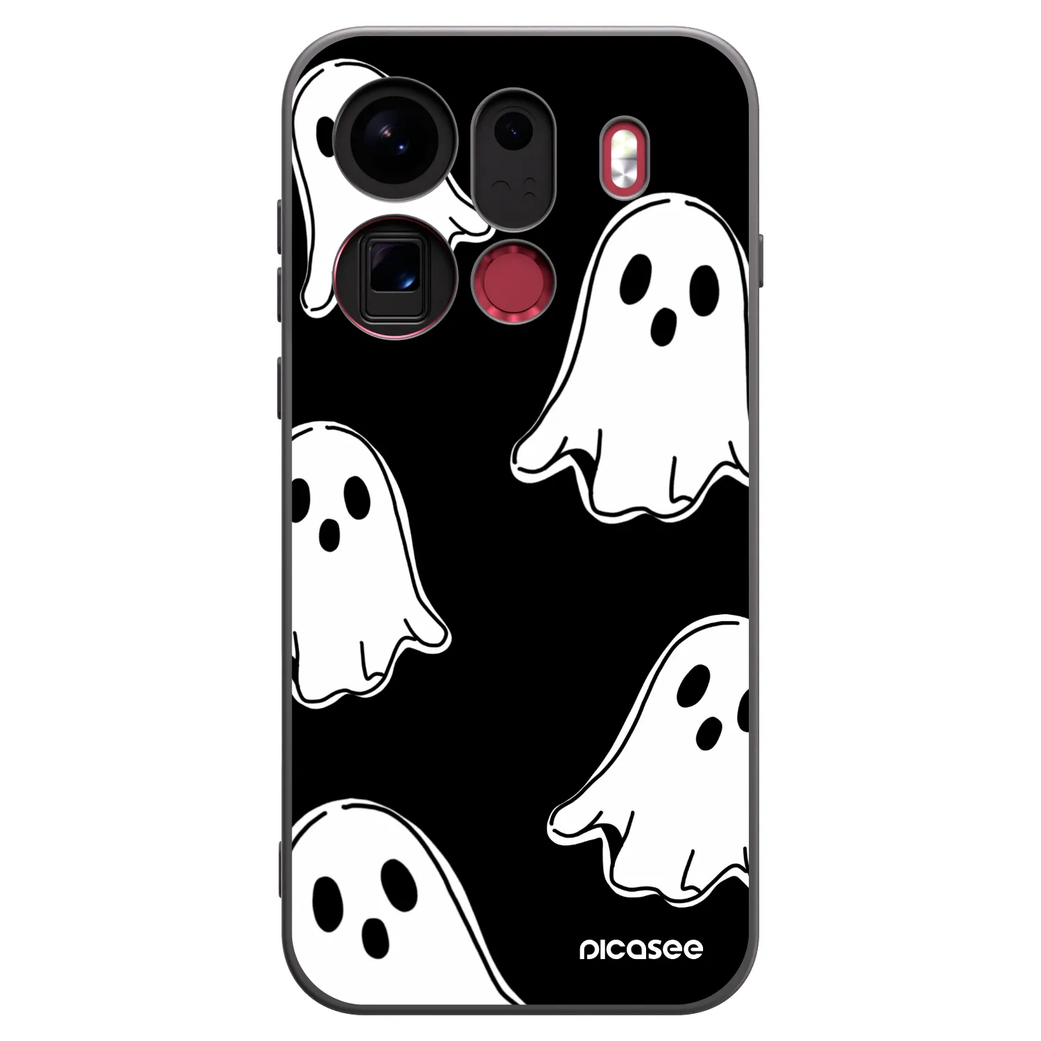 Picasee OPPO Find X9 Pro Hülle - Schwarzes Silikon - Black ghosts