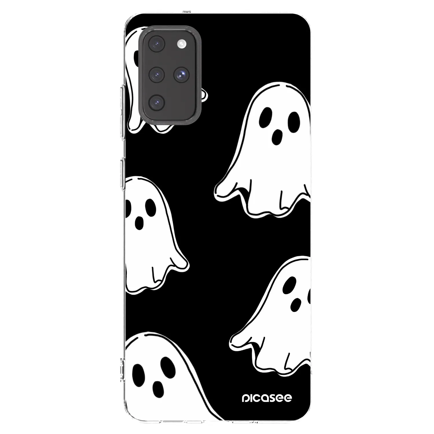 Picasee Samsung Galaxy S20+ G985F Hülle - Transparentes Silikon - Black ghosts