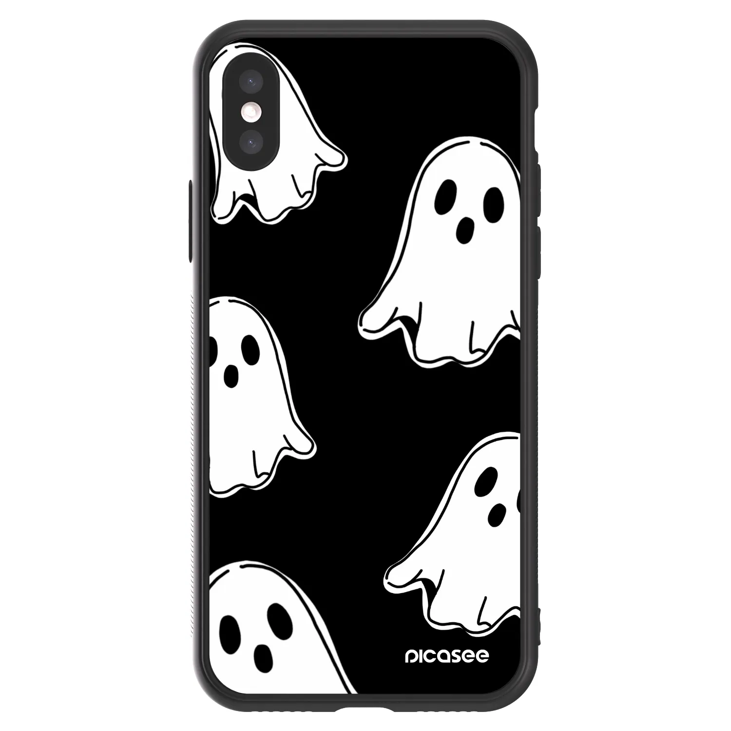 Picasee ULTIMATE CASE für Apple iPhone X/XS - Black ghosts