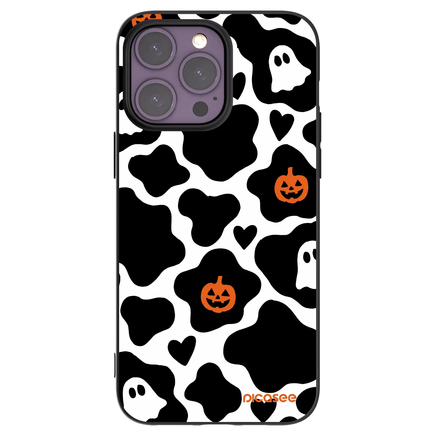 Picasee Apple iPhone 14 Pro Max Hülle - Schwarzes Silikon - Boow