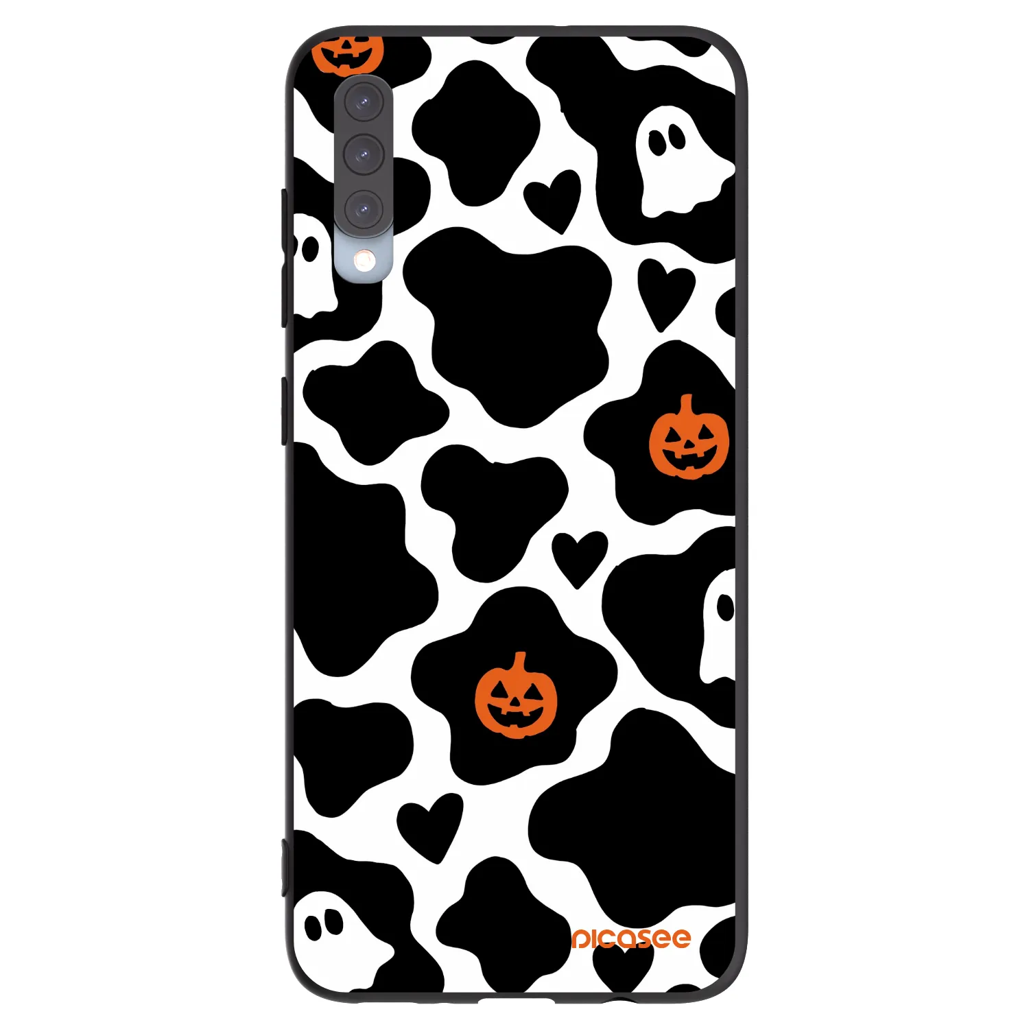 Picasee Samsung Galaxy A70 A705F Hülle - Schwarzes Silikon - Boow