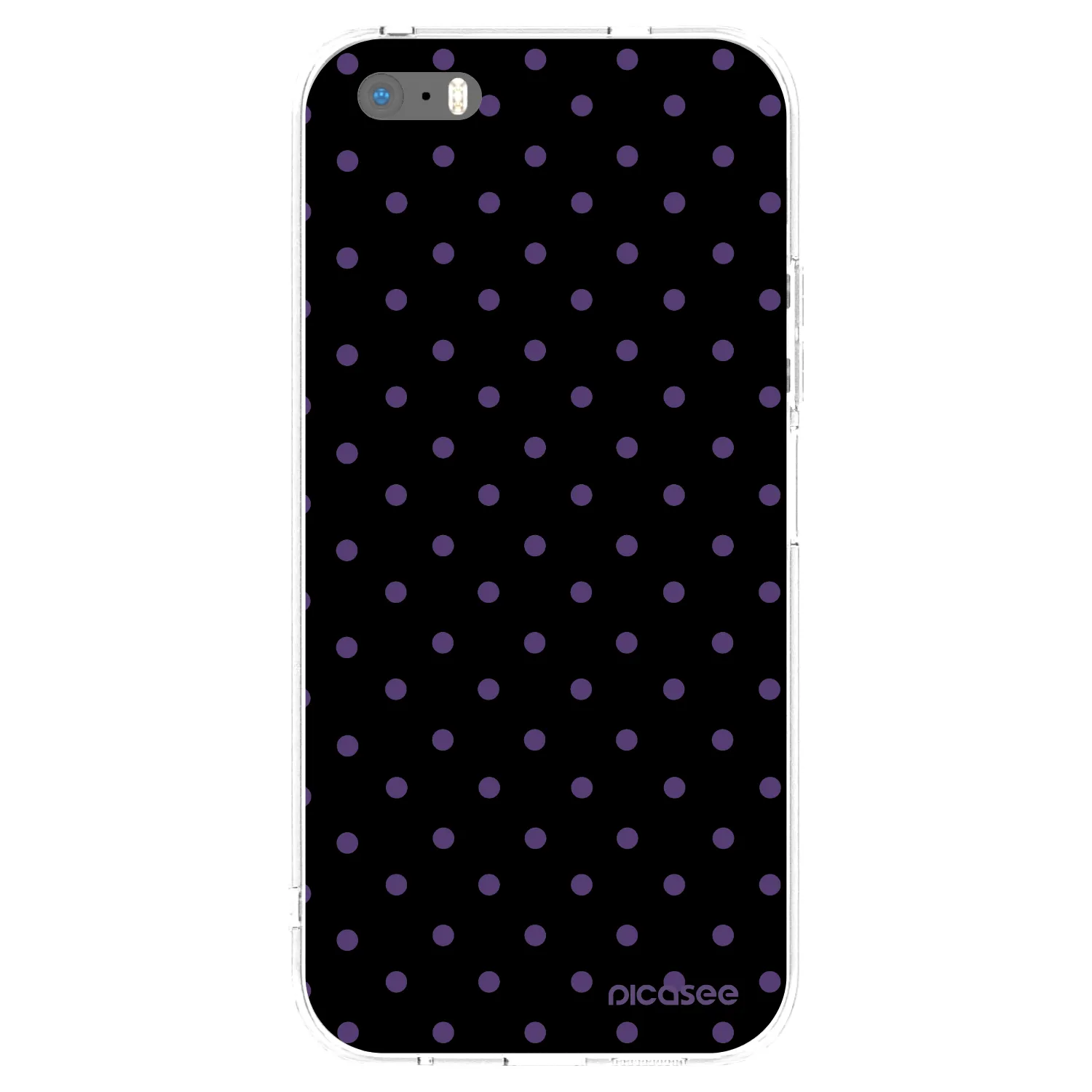 Picasee Apple iPhone 5/5S/SE Hülle - Transparentes Silikon - Flickers
