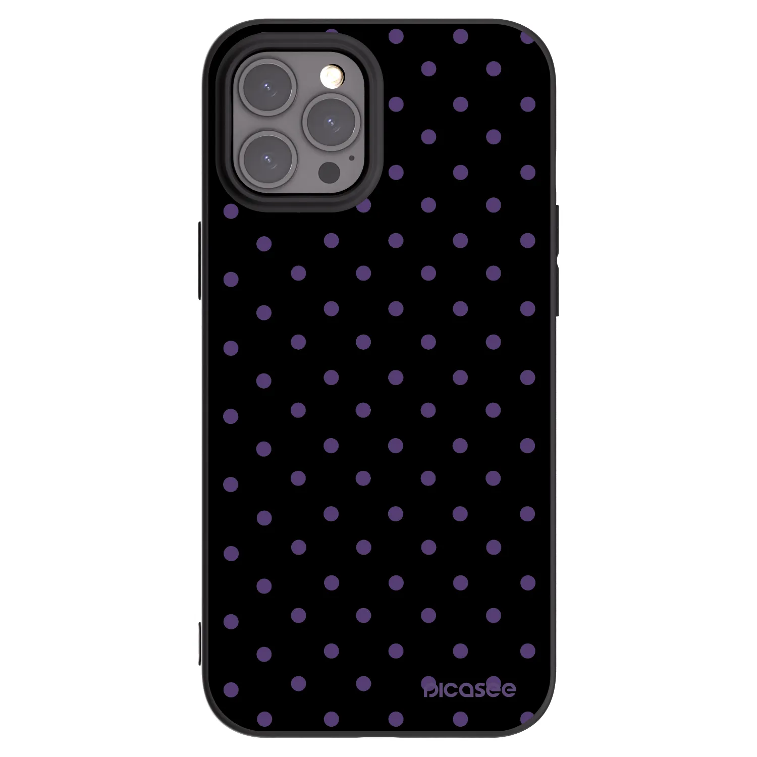 Picasee Apple iPhone 12 Pro Max Hülle - Schwarzes Silikon - Flickers