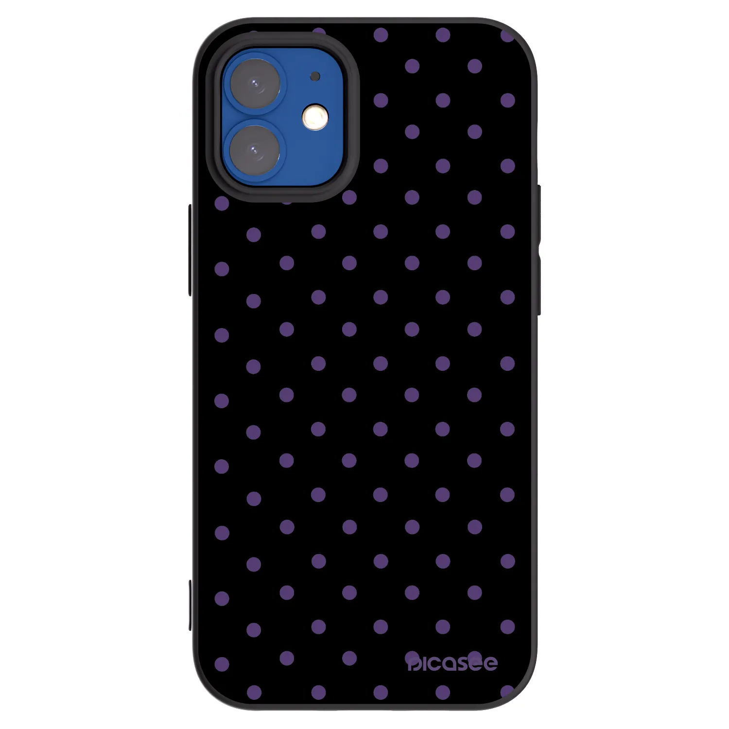Picasee Apple iPhone 12 mini Hülle - Schwarzes Silikon - Flickers