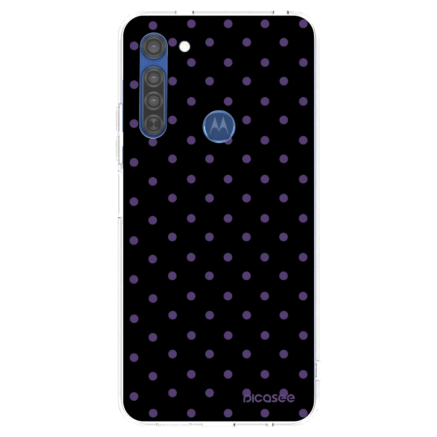 Picasee Motorola Moto G8 Hülle - Transparentes Silikon - Flickers