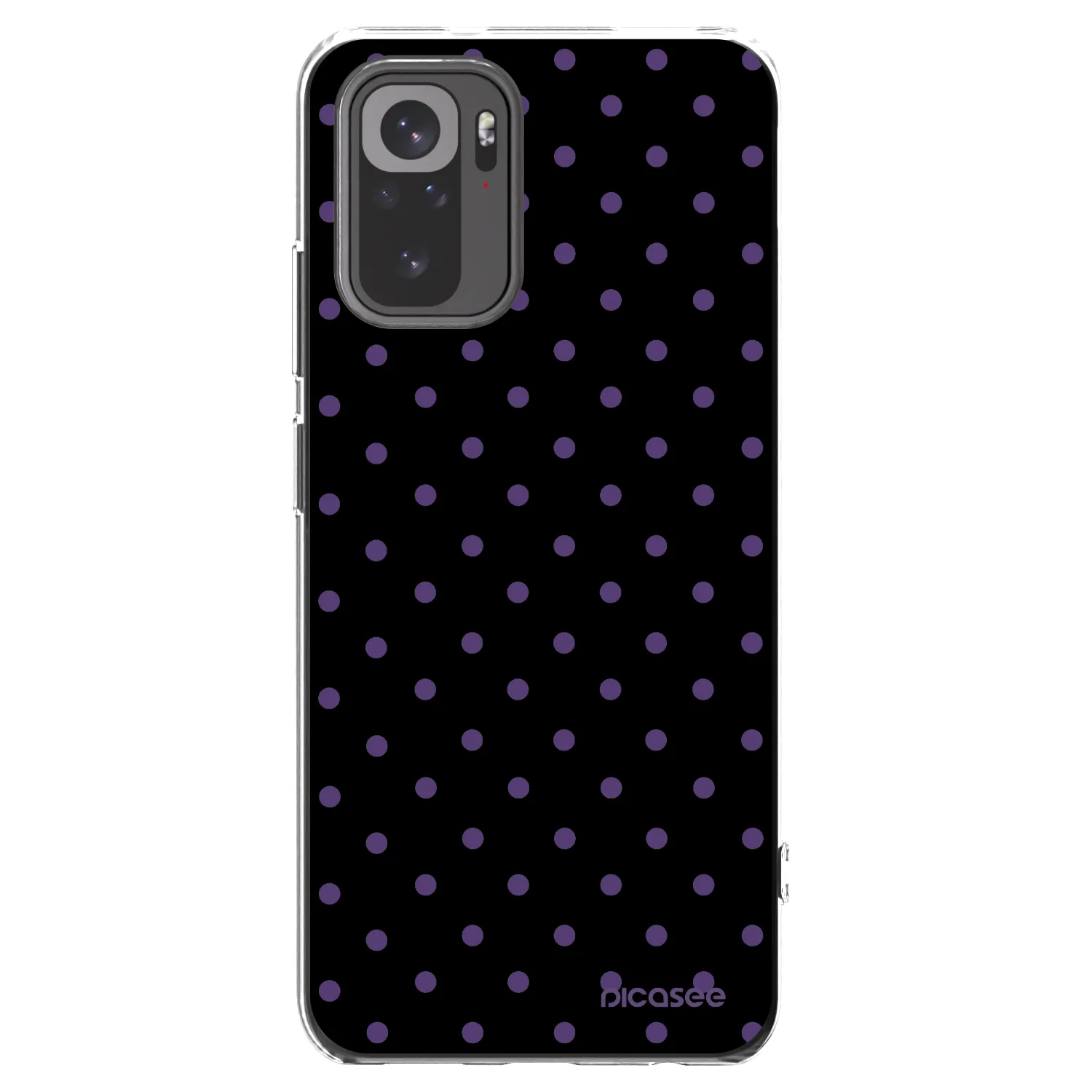 Picasee Xiaomi Redmi Note 10 Hülle - Transparentes Silikon - Flickers