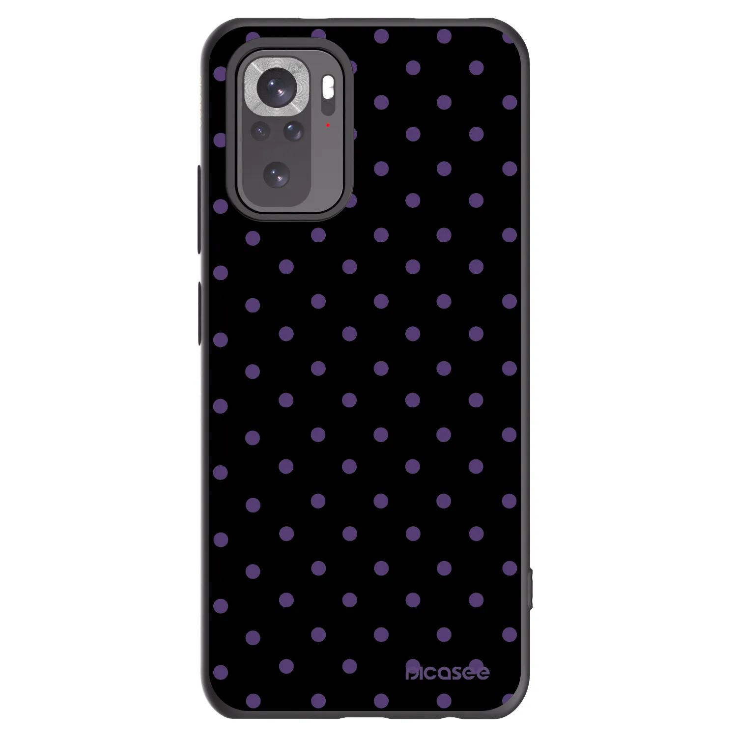 Picasee Xiaomi Redmi Note 10 Hülle - Schwarzes Silikon - Flickers
