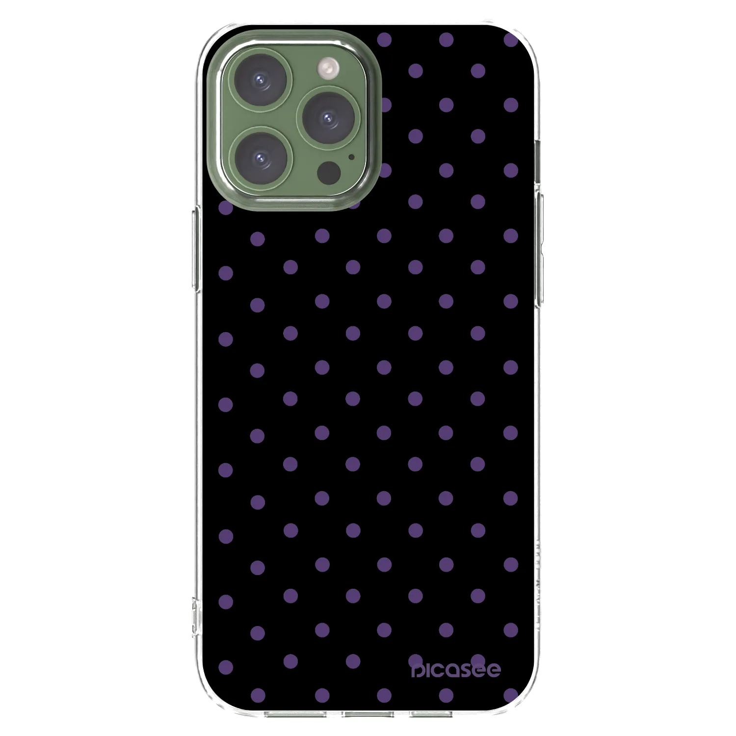Picasee Apple iPhone 13 Pro Max Hülle - Transparentes Silikon - Flickers