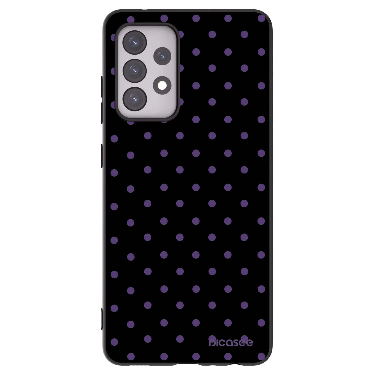 Picasee Samsung Galaxy A52s 5G A528B Hülle - Schwarzes Silikon - Flickers