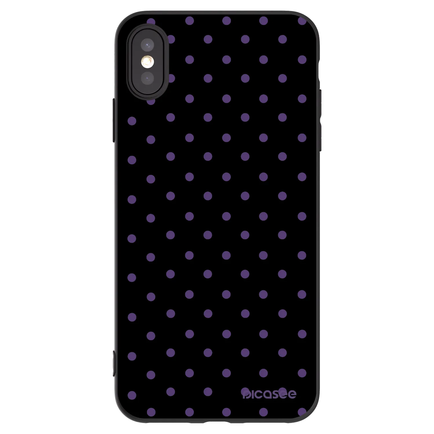 Picasee Apple iPhone XS Max Hülle - Schwarzes Silikon - Flickers