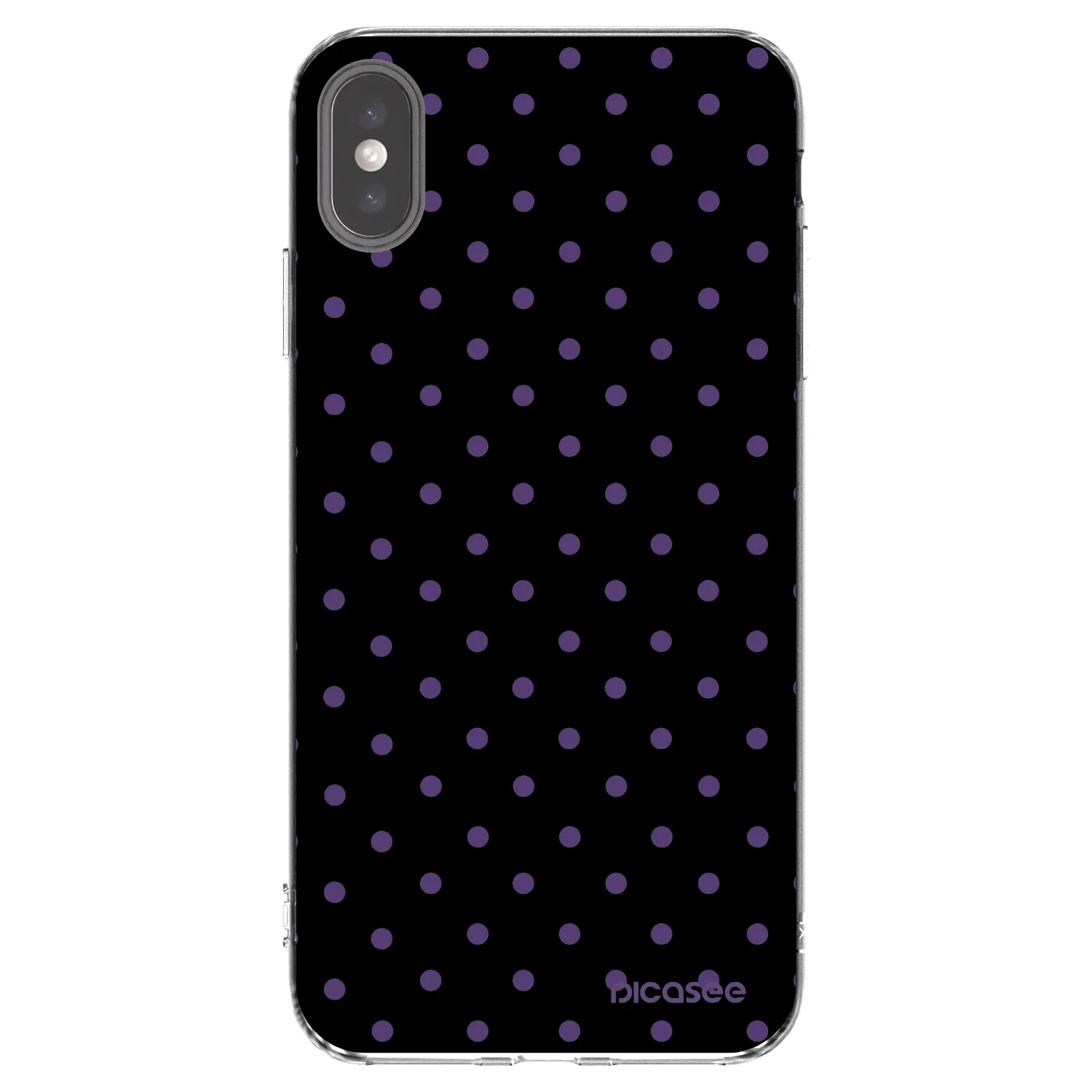 Picasee Apple iPhone XS Max Hülle - Transparentes Silikon - Flickers