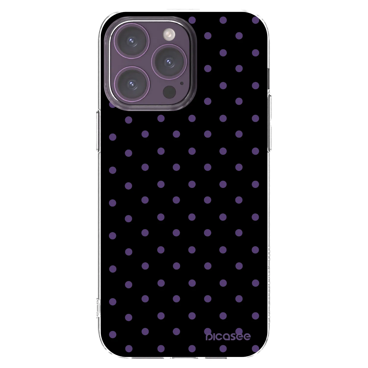 Picasee Apple iPhone 14 Pro Max Hülle - Transparentes Silikon - Flickers