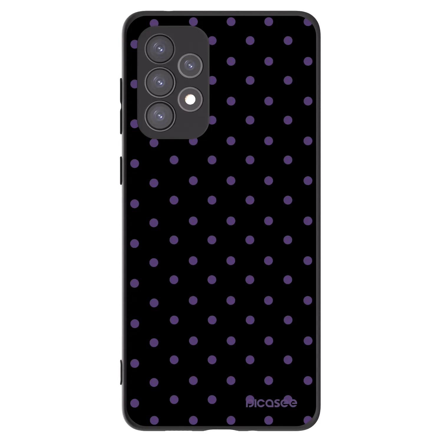 Picasee Samsung Galaxy A73 5G Hülle - Schwarzes Silikon - Flickers