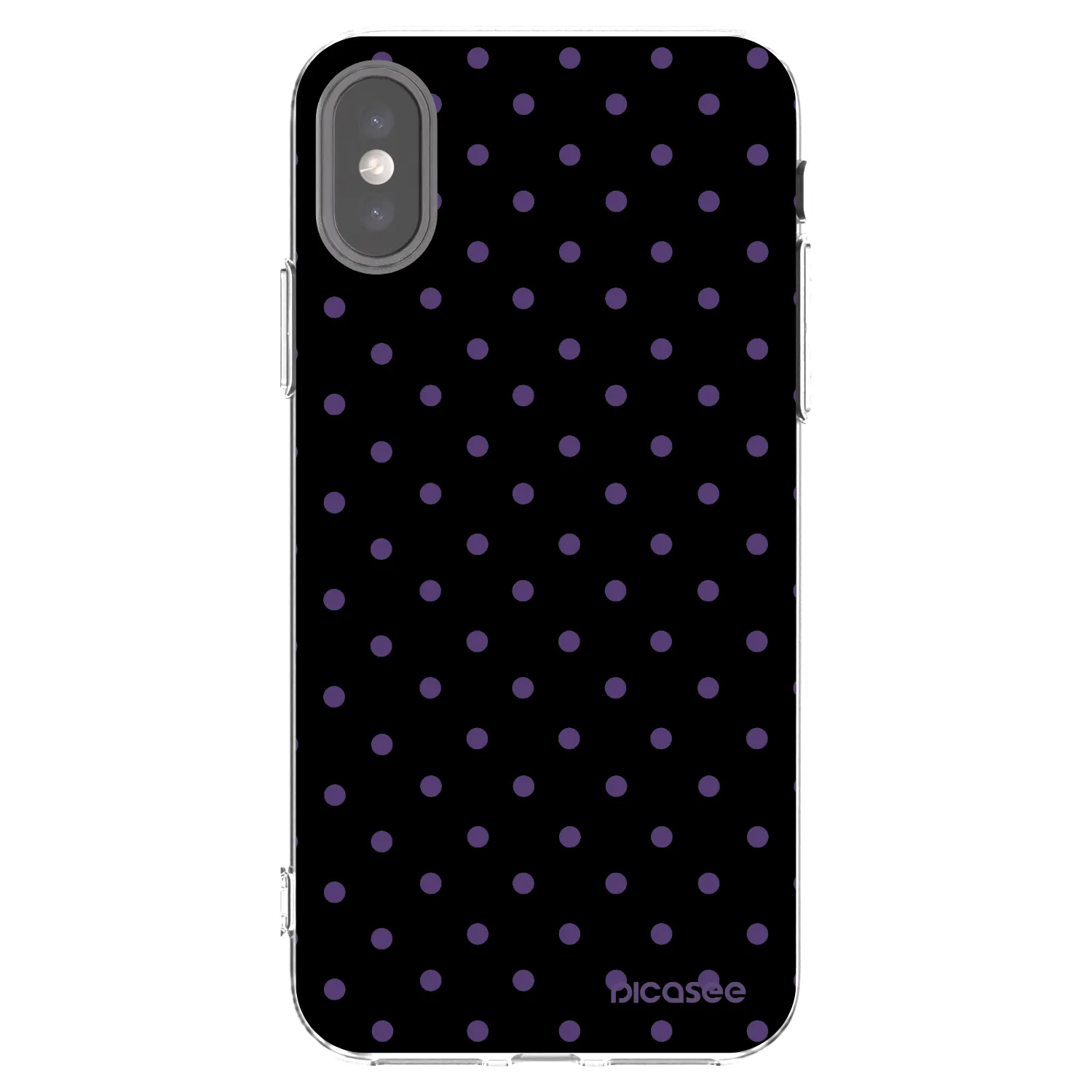 Picasee Apple iPhone X/XS Hülle - Transparentes Silikon - Flickers