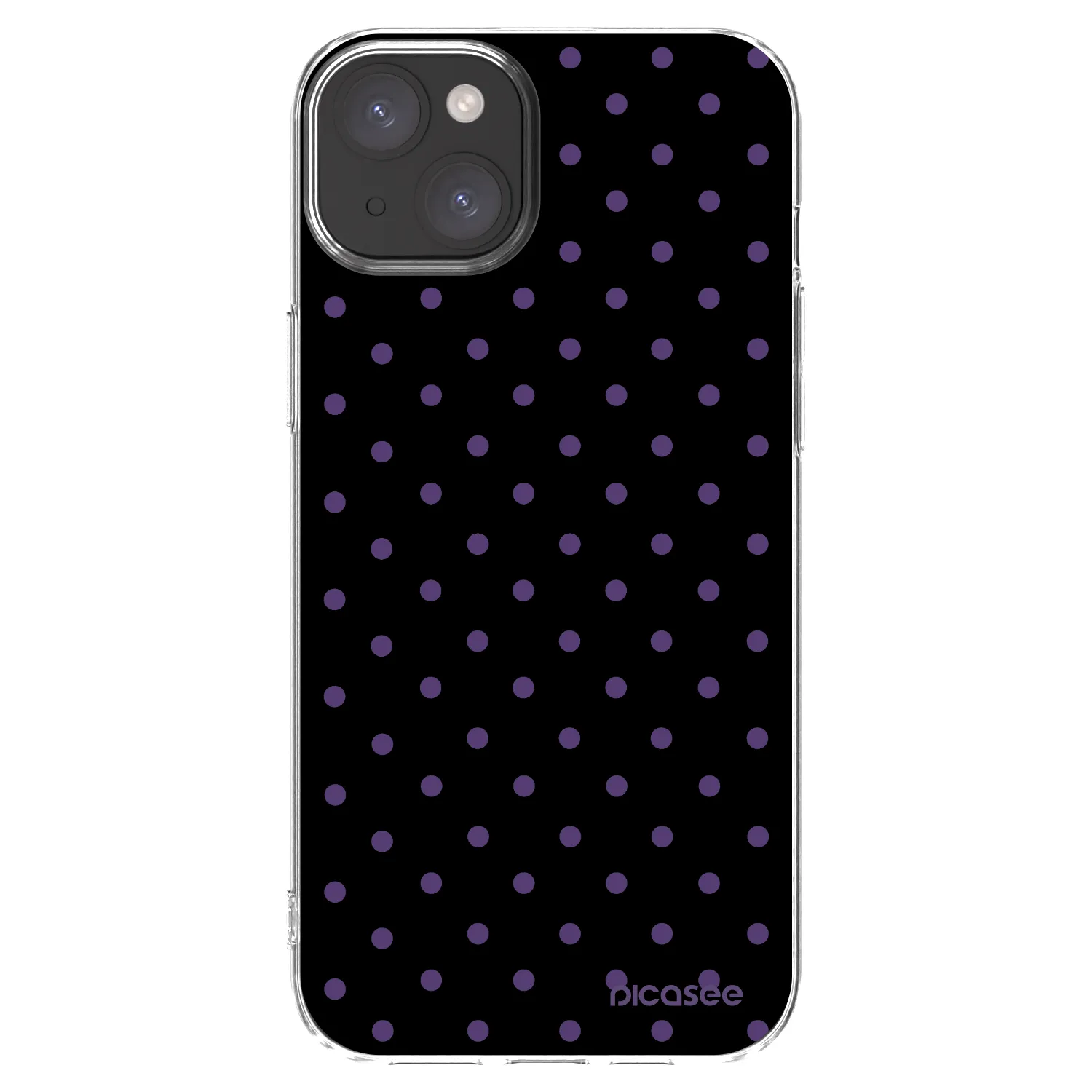 Picasee Apple iPhone 15 Plus Hülle - Transparentes Silikon - Flickers