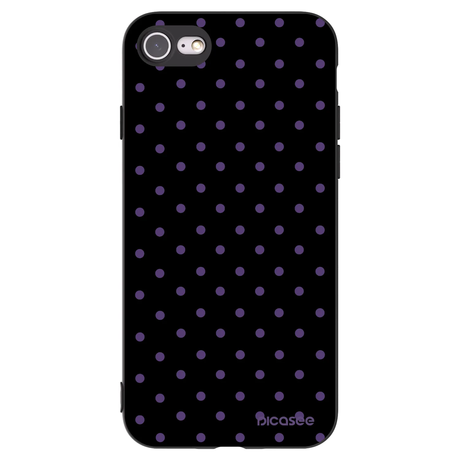 Picasee Apple iPhone 7 Hülle - Schwarzes Silikon - Flickers