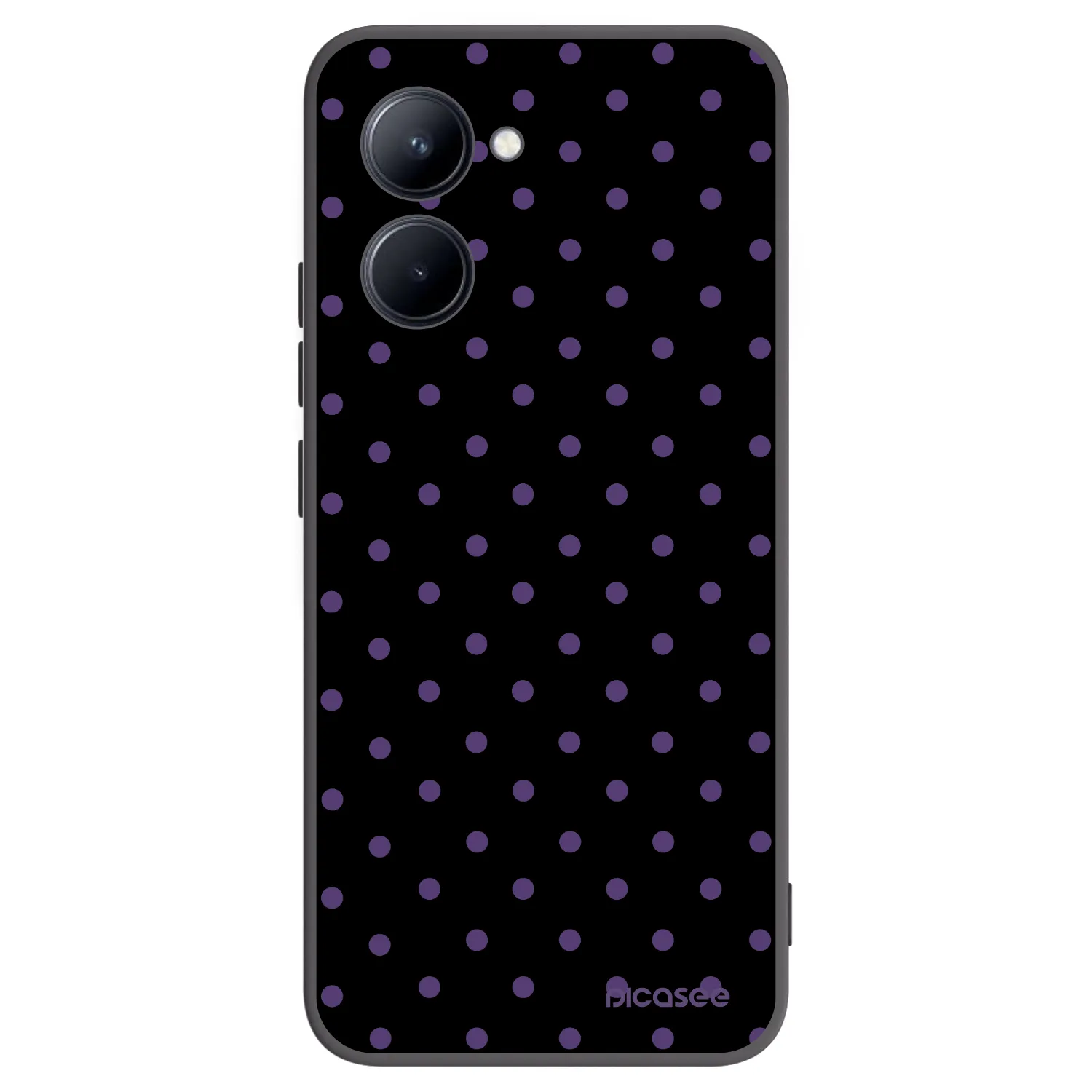 Picasee Realme C33 (2023) Hülle - Schwarzes Silikon - Flickers
