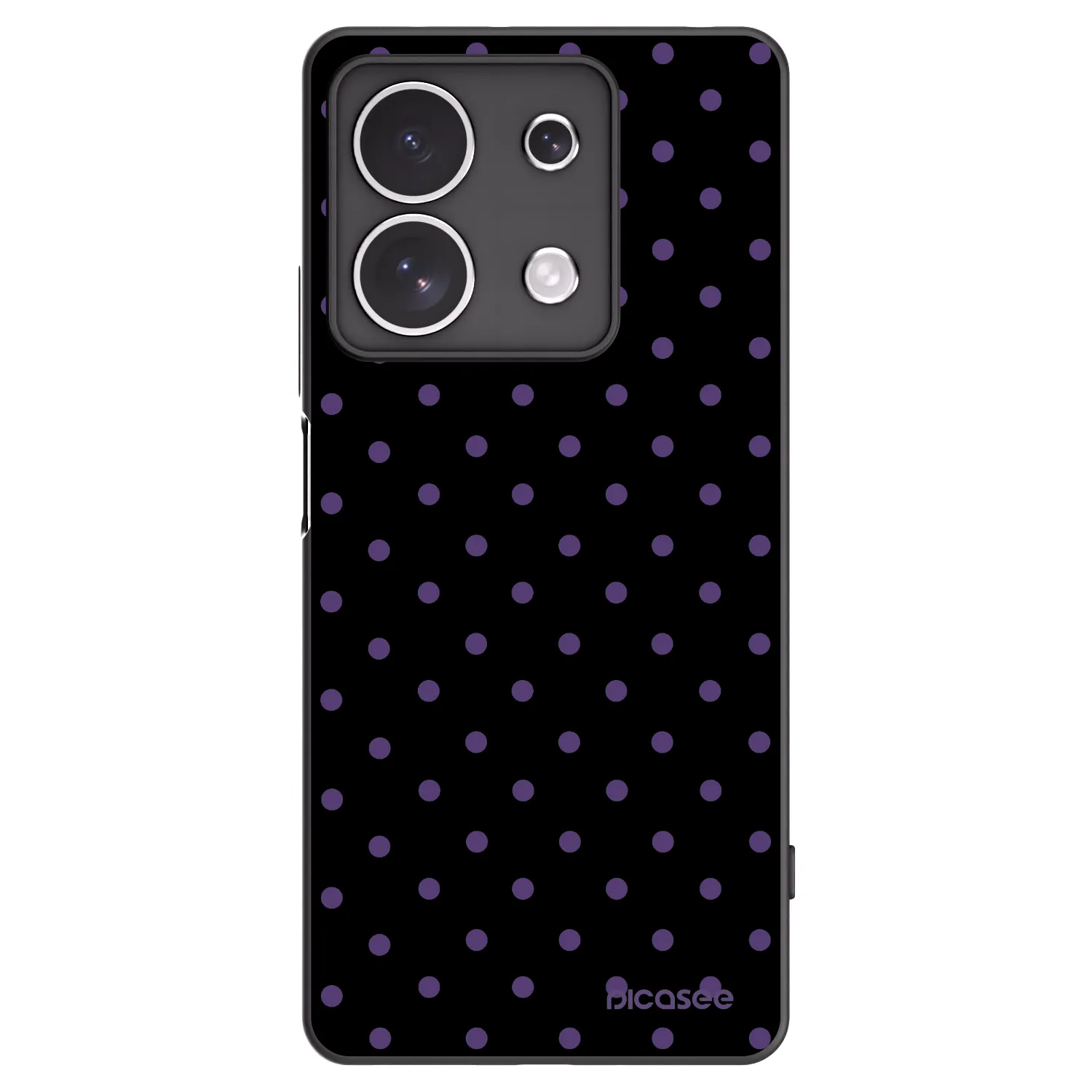 Picasee Xiaomi Redmi Note 13 4G Hülle - Schwarzes Silikon - Flickers