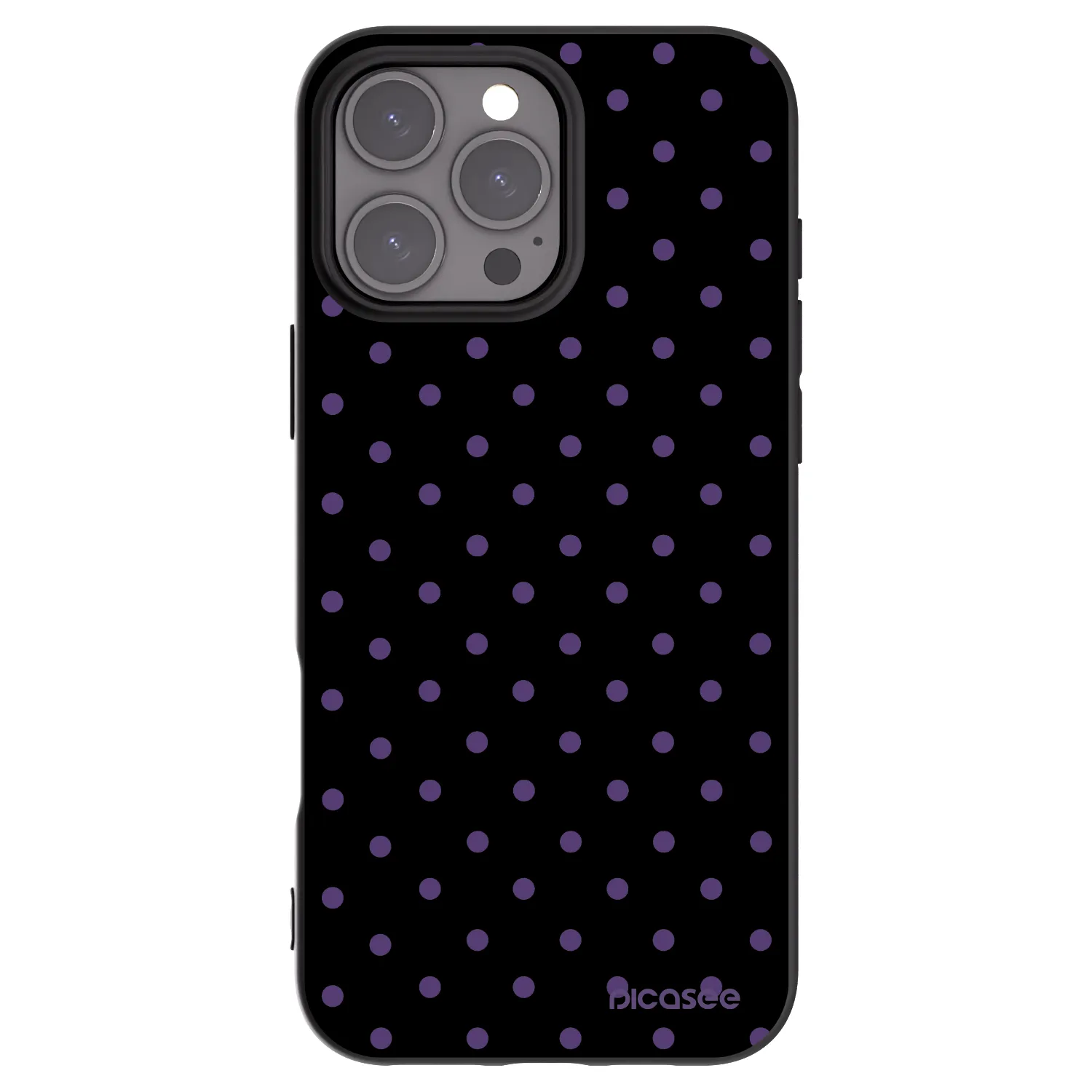Picasee Apple iPhone 16 Pro Max Hülle - Schwarzes Silikon - Flickers