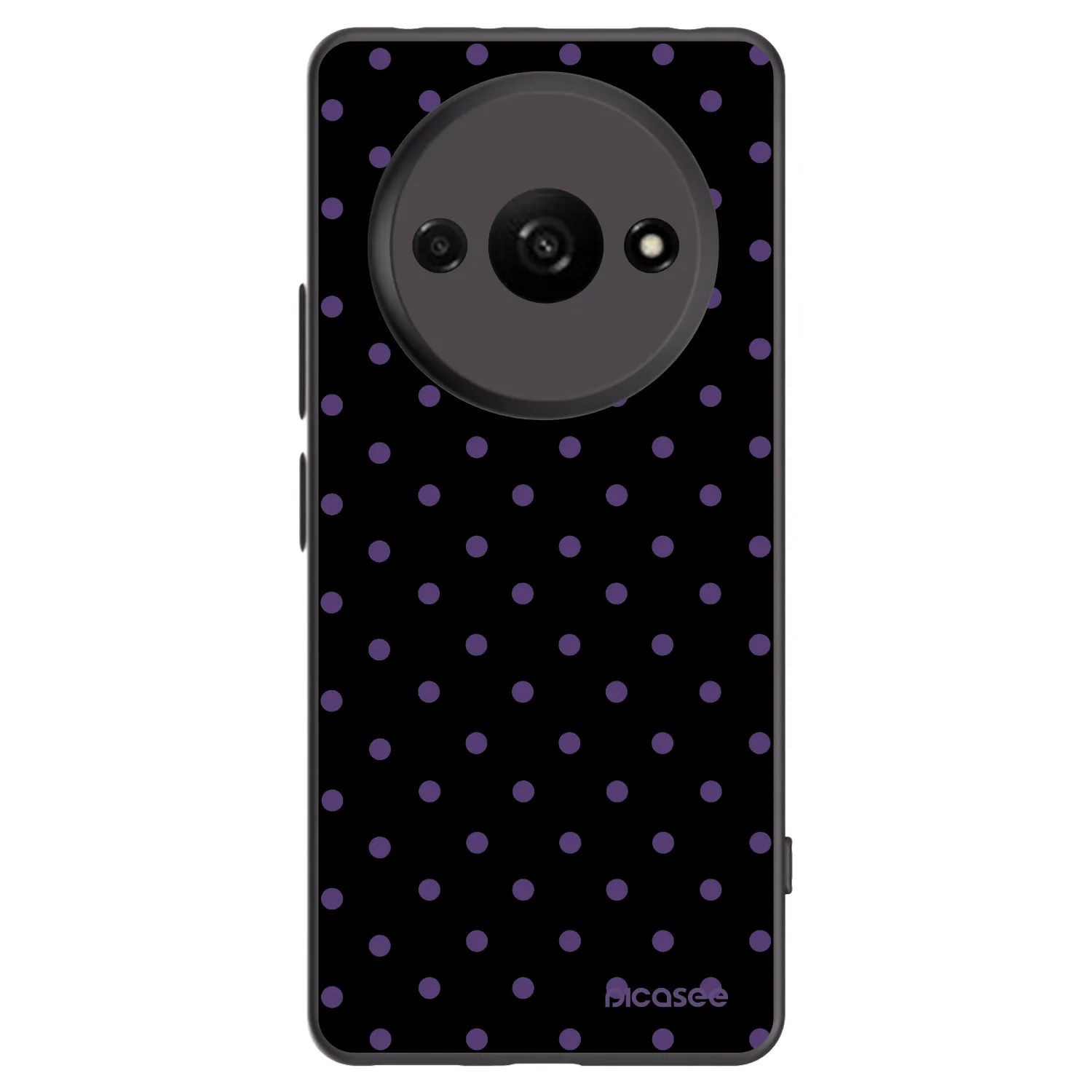 Picasee Xiaomi Redmi A3 Hülle - Schwarzes Silikon - Flickers