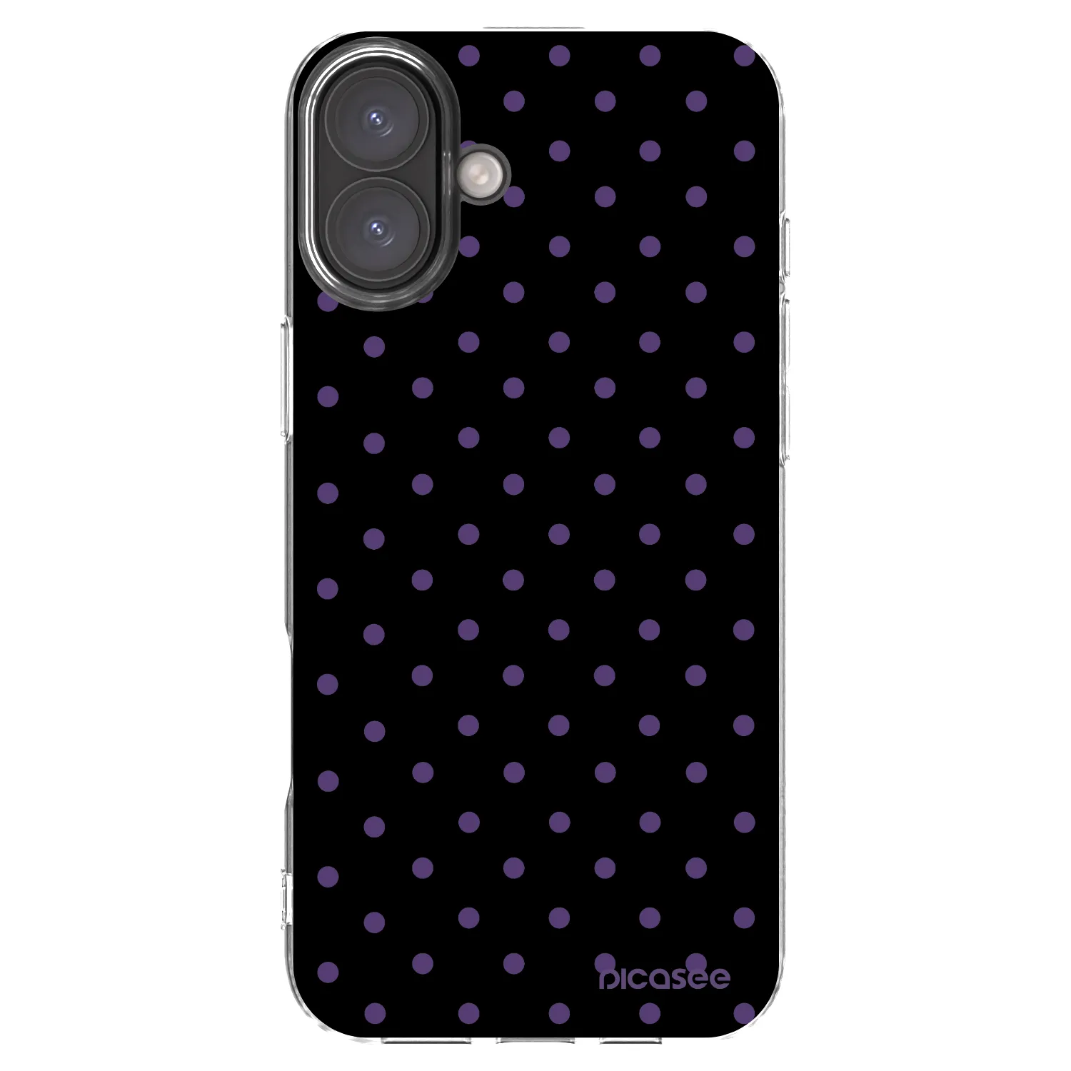 Picasee Apple iPhone 16 Plus Hülle - Transparentes Silikon - Flickers