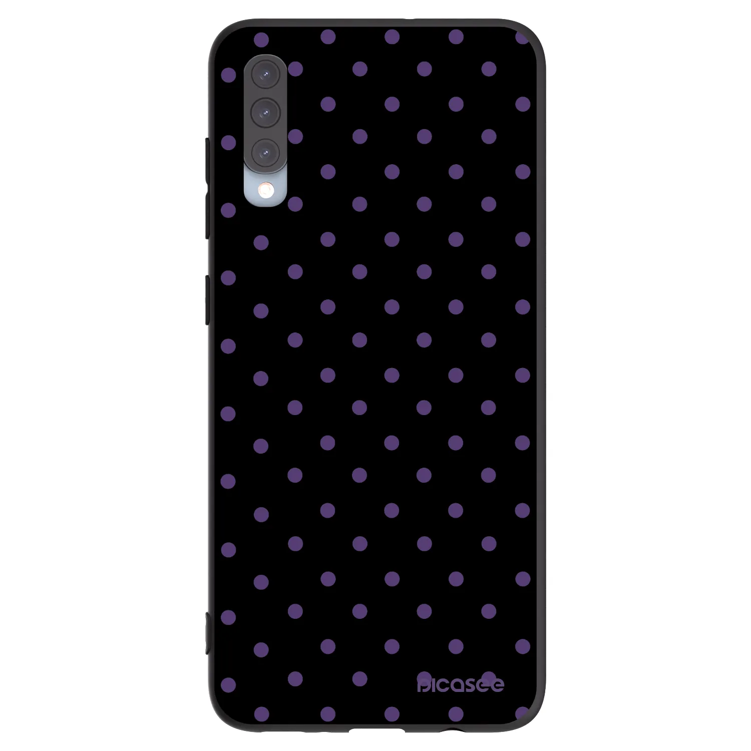 Picasee Samsung Galaxy A70 A705F Hülle - Schwarzes Silikon - Flickers
