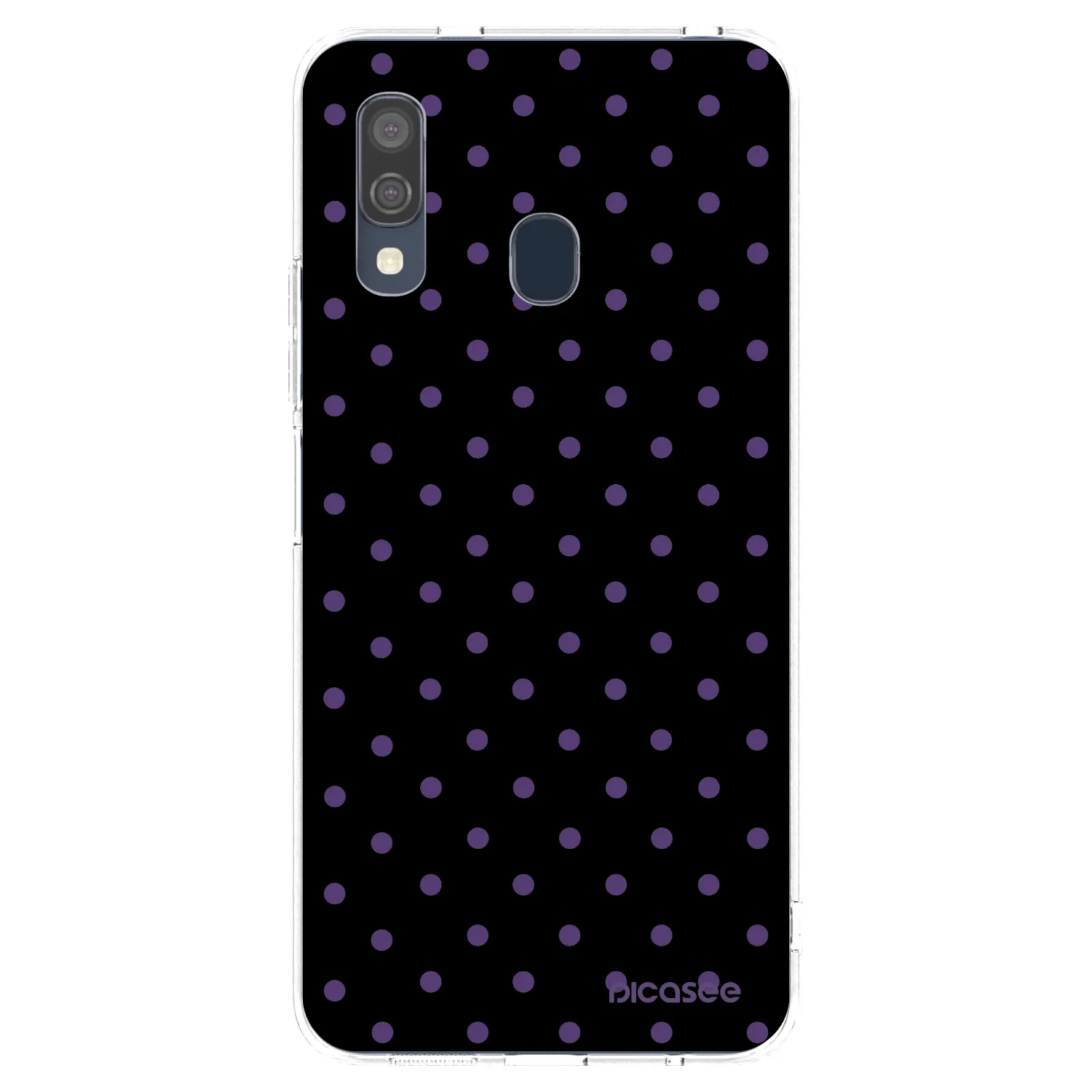 Picasee Samsung Galaxy A40 A405F Hülle - Transparentes Silikon - Flickers