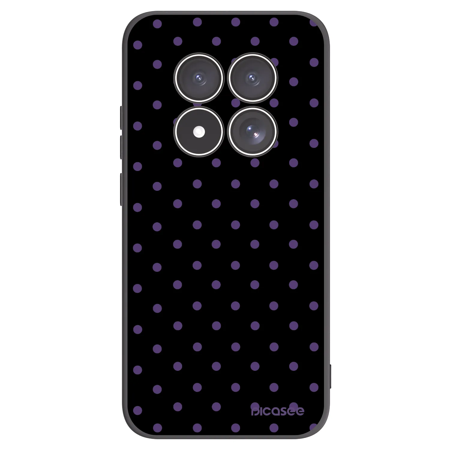 Picasee Xiaomi Redmi Note 15 Pro 4G Hülle - Schwarzes Silikon - Flickers