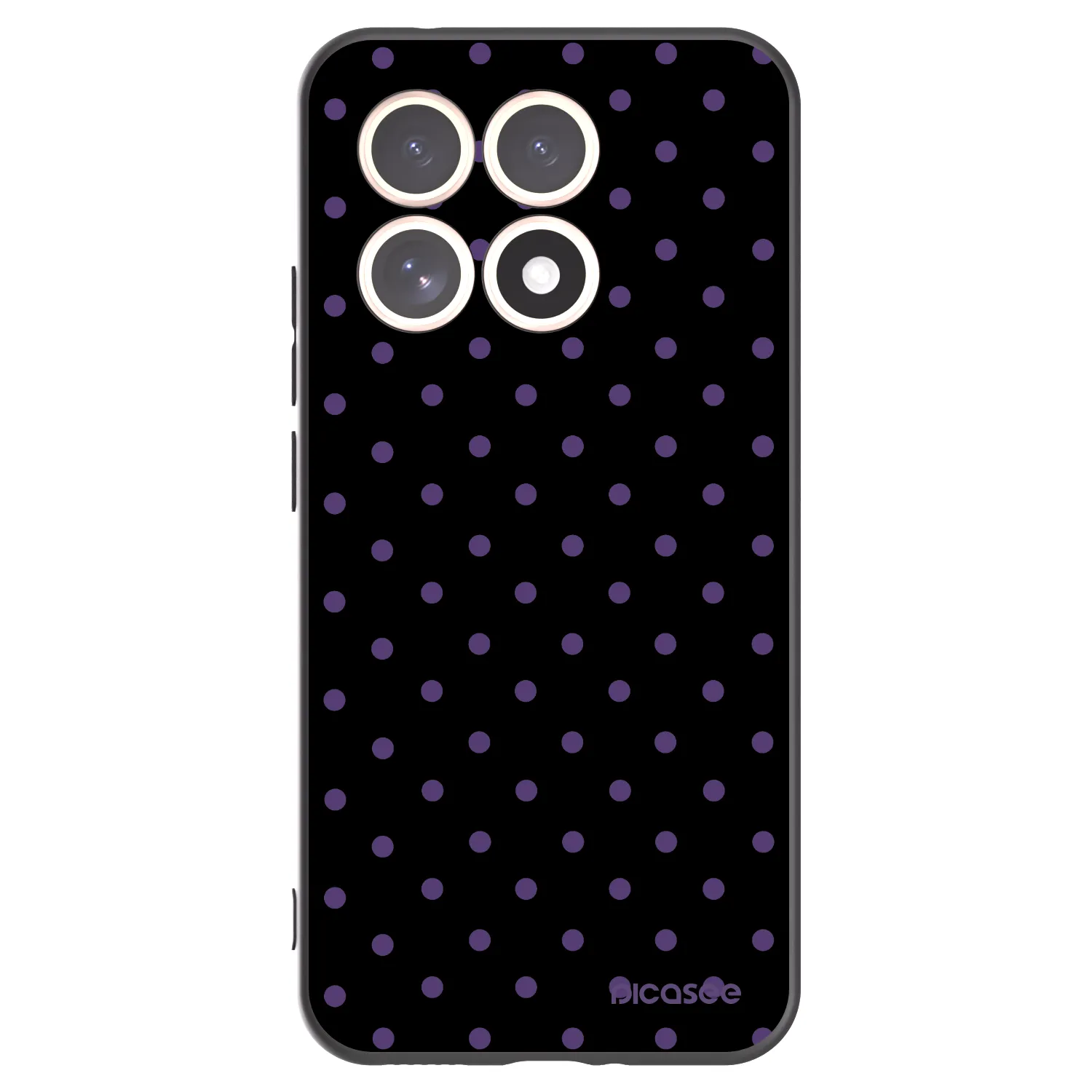 Picasee Xiaomi 15T Hülle - Schwarzes Silikon - Flickers