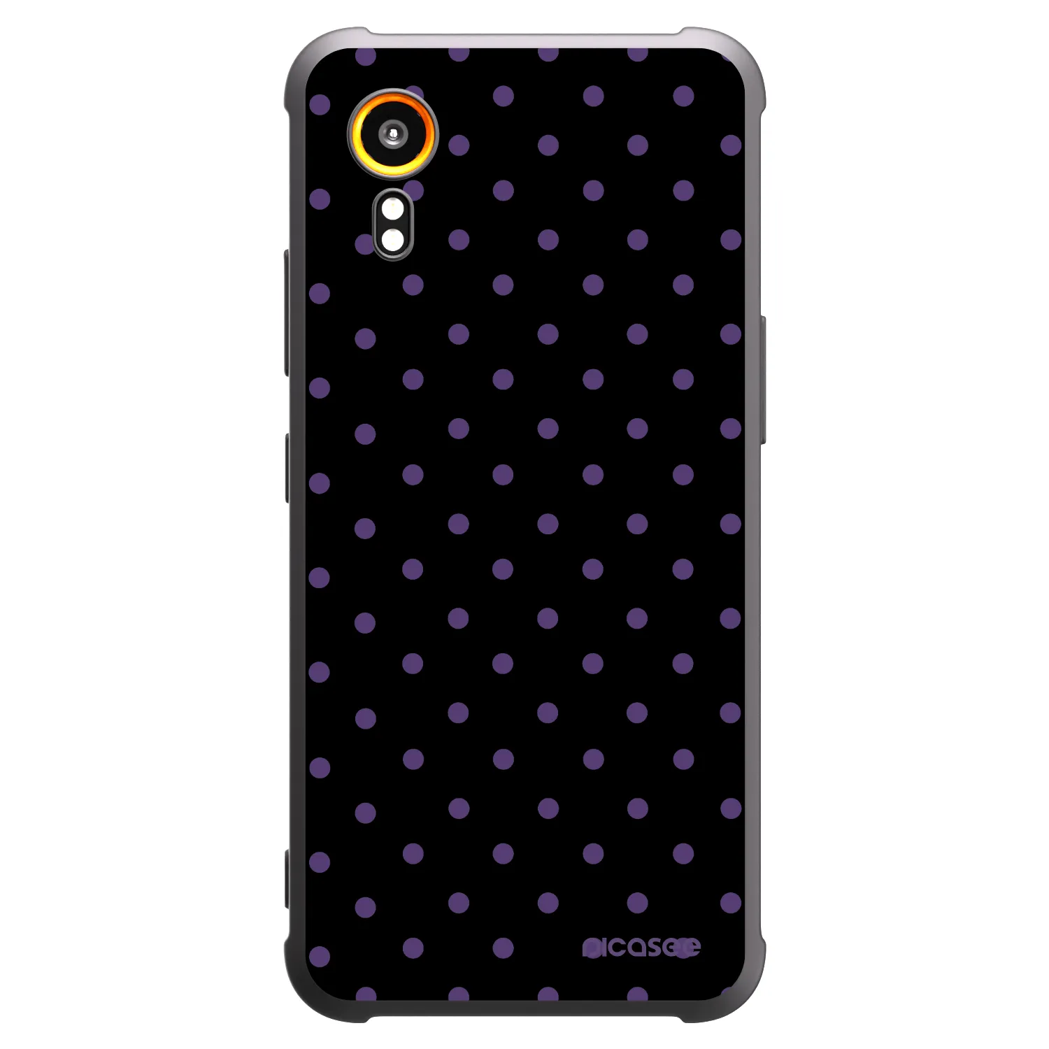 Picasee Samsung Galaxy XCover 7 Hülle - Schwarzes Silikon - Flickers